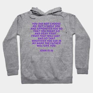 Bible Verse John 15:16 Hoodie